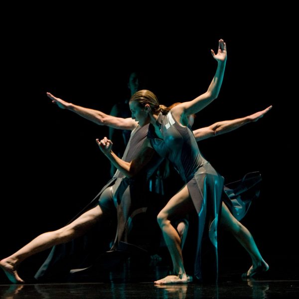 A photo of three dancers in RKDC's "Emoticons"